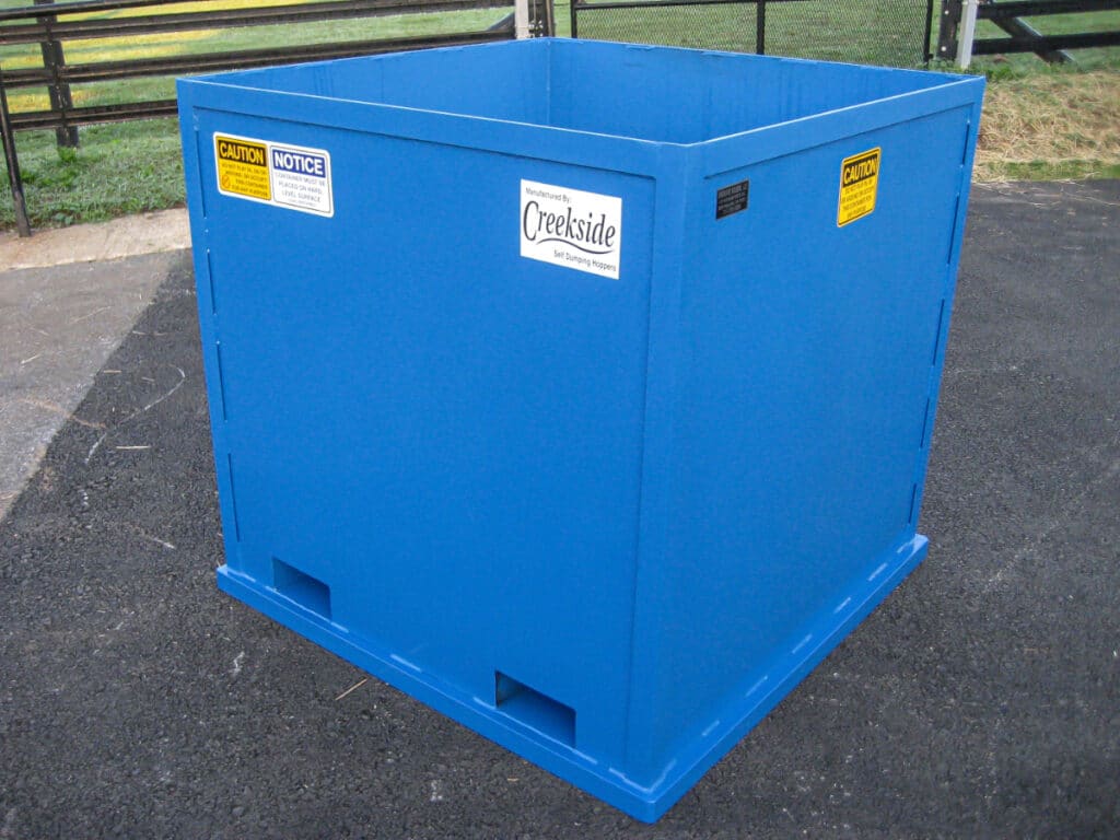 Forklift rotator bin